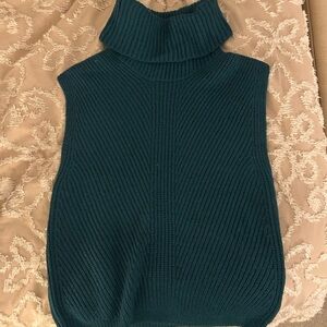 Express Teal Cowl Neck Sweater